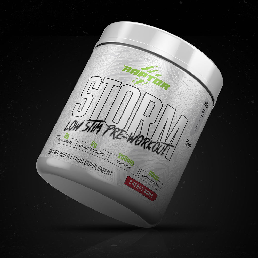 Storm Low Stim Preworkout for evening training