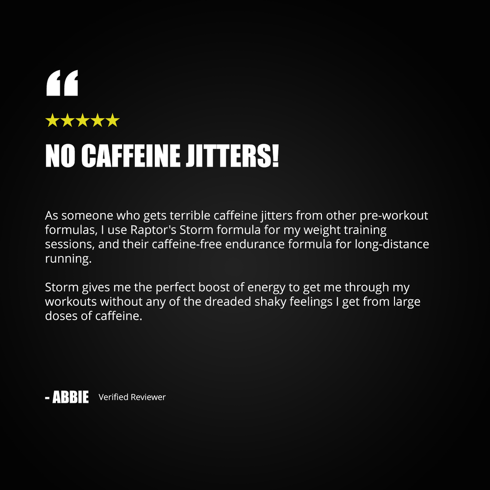 Storm Low Stim Preworkout for evening training